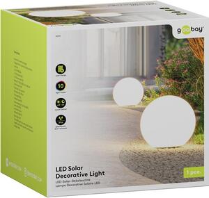 Lampada da esterno solare a LED, forma sferica, 35 cm, taglia XL, RGBW