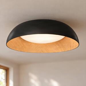 Plafoniera soffitto Gracyn Lindby, dimmerabile, Nero, Soggiorno / Sala da pranzo, Plastica, Moderno, Plafoniera