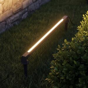 Lampada LED da esterno Lindby Zavio, lunghezza 50 cm, antracite, IP65 Zavio, Nero, Alluminio, Moderno