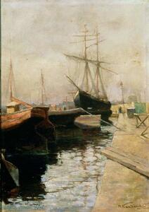 Wassily Kandinsky - Riproduzione The Port of Odessa 1900, (26.7 x 40 cm)