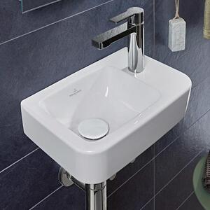 Villeroy & Boch O.novo - Lavabo Compact 360x250 mm, senza sfioratore, 1 foro per rubinetto a destra, bianco alpino 43433701