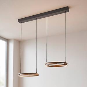 Paul Neuhaus Lampada a sospensione Sveja, dimmerabile, Legno chiaro, Soggiorno / Sala da pranzo, Legno, Moderno, Lampada a sospensione