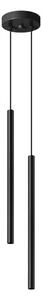 Lampadario nero in metallo ø 15 cm Fideus – Sollux