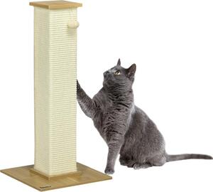 Tiragraffi Fortuna Lai con giocattoli inclusi, 38 cm x 38 cm x 80 cm, beige + naturale