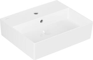 Villeroy & Boch Memento 2.0 lavabo mural, 1 trou pour robinet, avec trop-plein, poli, 500x420mm, 4A225GR1, 4A225GR1