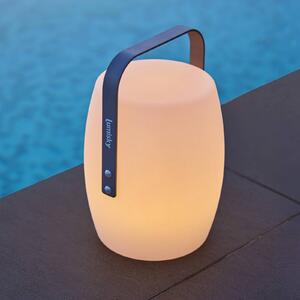 Lumisky Lampada LED da tavolo ricaricabile Lucy ROCK, bianca/grigia, altezza 30 cm, CCT ROCK, Bianco / Opale, Plastica, Moderno