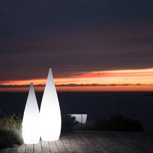 Lumisky Lampada da terrazza Classy bianca, E27, altezza 150 cm, plastica, Bianco / Opale, Plastica