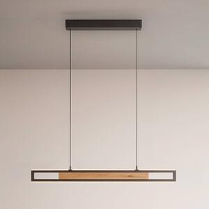 Paul Neuhaus Lampada a sospensione Sveja, dimmerabile, Legno chiaro, Soggiorno / Sala da pranzo, Legno, Moderno, Lampada a sospensione