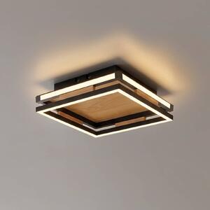Paul Neuhaus Plafoniera soffitto Sveja, dimmerabile, Legno chiaro, Soggiorno / Sala da pranzo, Legno, Moderno, Plafoniera