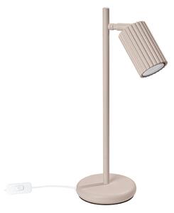 Lampada da tavolo grigio tortora in metallo (altezza totale 43 cm) Gleam – Sollux