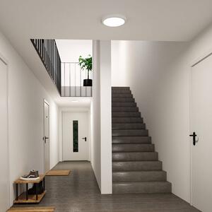 Paulmann Plafoniera soffitto Abia 2, Bianco / Opale, Soggiorno / Sala da pranzo, Plastica, Moderno, Plafoniera