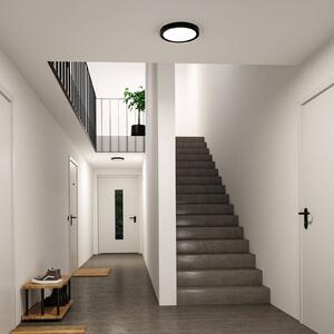 Paulmann Plafoniera soffitto Abia 2, Nero, Soggiorno / Sala da pranzo, Plastica, Moderno, Plafoniera