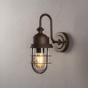 Applique Konstsmide Cerignola, E27 effetto ruggine con vetro trasparente 7351-970