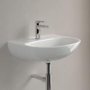 Lavabo V&B O.Novo 55x44cm, ovale, con rubinetto, senza sfioratore, bianco