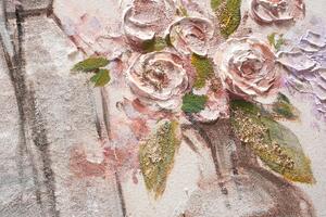 Dipinto su tela Vasi fiori 60x90 cm