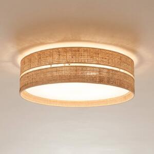 Plafoniera soffitto Calma TK Lighting, dimmerabile, Crema / Ambra, Soggiorno / Sala da pranzo, Plafoniera