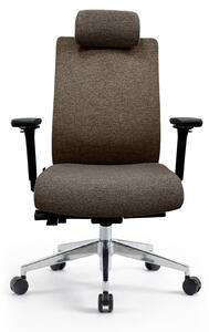 JAN NOWAK Sedia da ufficio ergonomica, marrone, VECTOR – ergonomica e confortevole per l'ufficio e il lavoro da casa