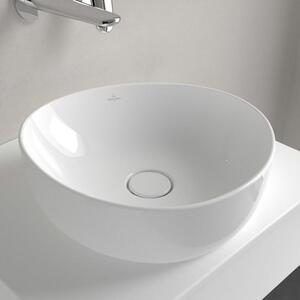 V&B ANTAO lavabo da appoggio 40x39,5 cm, asimmetrico, senza sfioratore, bianco C-plus