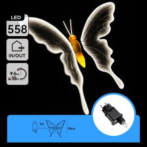 Aigostar - LED decorazione natalizia da esterno 564xLED IP44 bianco freddo farfalla
