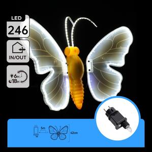 Aigostar - LED decorazione natalizia da esterno 234xLED IP44 bianco freddo farfalla