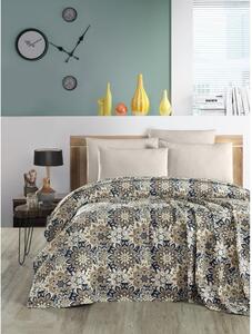 Copriletto in cotone marrone 200x230 cm Pique - Mila Home