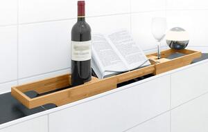 Ripiano per vasca da bagno, ripiano per vasca, tavolino da vasca, supporto per vasca con poggiatesta Helge