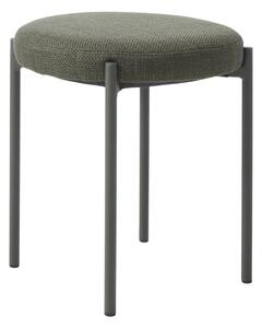 Sgabello color kaki in metallo impilabile Pelican – Unique Furniture