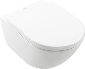 Villeroy & Boch Subway 3.0 WC à fond creux Combi-Pack, ovale, suspendu, TwistFlush, 370x560x360mm, 4670TSR1, 4670TSR1