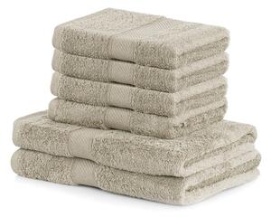 Set di 2 asciugamani da bagno beige e 4 asciugamani Bamby Beige - DecoKing