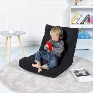 Sedia da terra pieghevole divano pigro cuscino da pavimento Tatami pigro nero/grigio/nero caffè