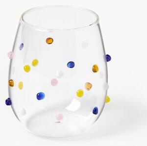 Set di 4 bicchieri in vetro soffiato Perli