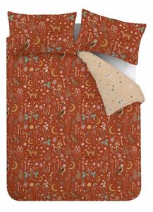 Set copripiumino e federa color mattone per letto singolo 135x200 cm Enchanted Twilight Animals – Catherine Lansfield