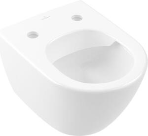 Villeroy & Boch Subway 2.0 WC à réservoir profond, Compact sans bord, ovale, suspendu, 355x480x360mm, 5606R0R1, 5606R0R1