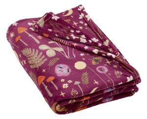 Coperta viola in micropile 130x170 cm Enchanted Twilight Animals – Catherine Lansfield