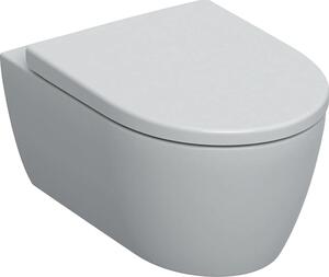 Geberit GE iCon Set Wand-WC mit WC-Sitz, Rimfree Tiefspüler, geschl. Form, T:53cm, weiß