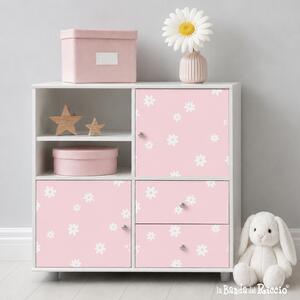 Tutte le decorazioni murali Carte adesive decorative per mobili IKEA KALLAX Margherite - Adesivi Murali per Bambini