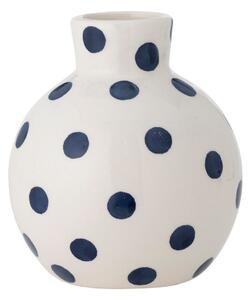 Vaso bianco in ceramica dipinto a mano (altezza 11 cm) Fian - Bloomingville