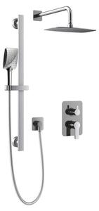 Set doccia HSK Softcube 2.25 con braccio a muro circolare e miscelatore monocomando da incasso