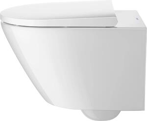 Duravit D-Neo Set pour WC suspendu, avec WC suspendu, fixation invisible, siège de WC amovible inclus, 45770900A1, 45770900A1