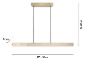 PURE Moto-Rise LED a sospensione con CCT, oro