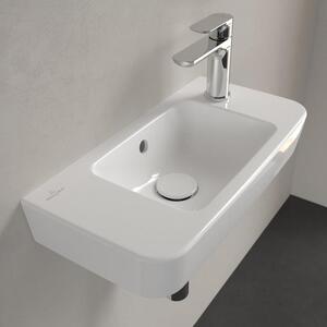 Lavabo V&B O.NOVO Compact 50x25 cm, montaggio dall'alto, sporgente a sinistra, lavabo a incasso, colore bianco C+
