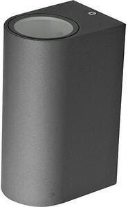 EVN applique a 2 luci tonde scure 637215 grigio-IP44-GU10