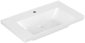 Villeroy & Boch Subway 3.0 lavabo à poser, 1 trou pour robinet, sans trop-plein, non rectifié, 800x470mm, 4A708101, 4A708101