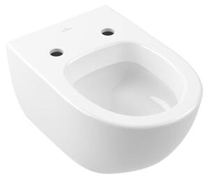 Subway 2.0 de Villeroy & Boch, WC à fond creux, ovale, suspendu, sortie horizontale, 375x565x360mm, 56001001, 56001001