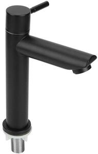 Miscelatore monocomando nero in acciaio inossidabile - Design - Attacco a vite G1/2