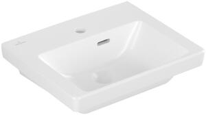 Villeroy & Boch Subway 3.0 lave-mains, 1 trou pour robinet, avec trop-plein, non poncé, 450x370mm, 4370FKRW, 4370FKRW