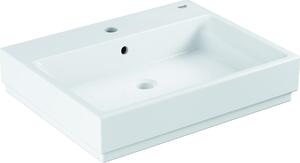 GROHE Waschtisch Cube Keramik 60 cm, wandhängend, 1 Hahnloch, mit Ü berlauf