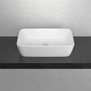 Villeroy & Boch Architectura - Lavabo da appoggio, 600x405 mm, senza sfioratore, CeramicPlus, bianco alpino 5A2761R1