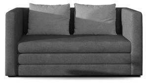Divano grigio allungabile e rivestimento in ciniglia 132 cm Neva – ELTAP