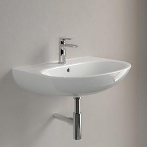 V&B lavabo O.Novo 65x48cm, ovale, rubinetto con troppopieno, bianco